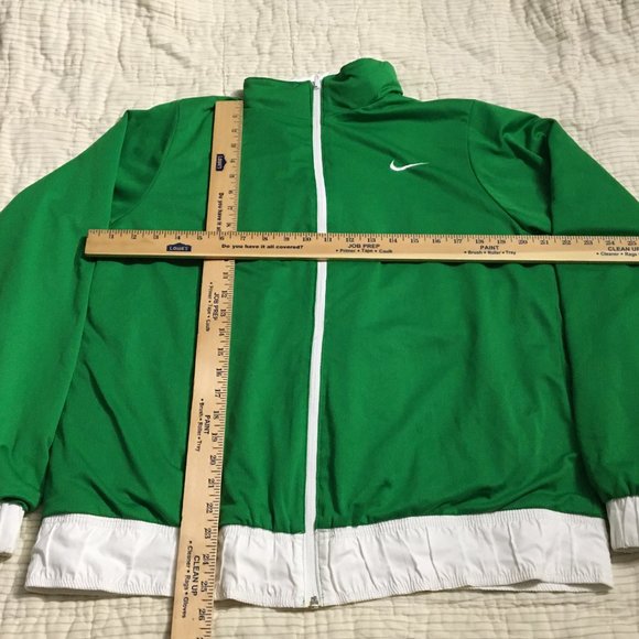 Nike FIT DRY Reversible Windbreaker Jacket White & Green Teen's XL 16-18 RN56323 - Picture 6 of 13